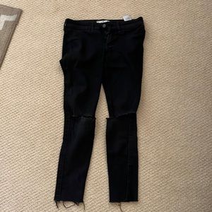 Distressed Black Jeans